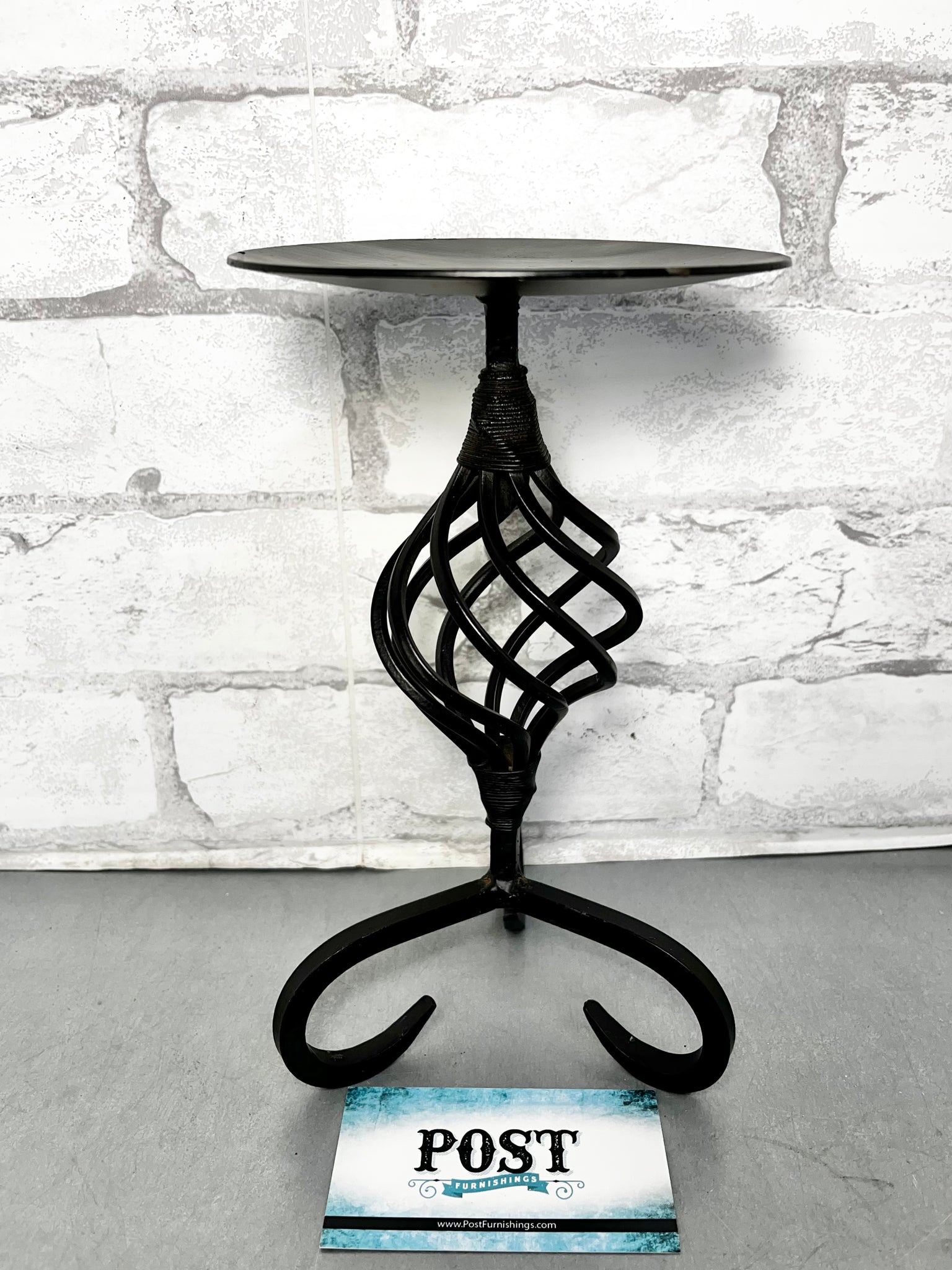 Cast Iron Candle Stand 9”