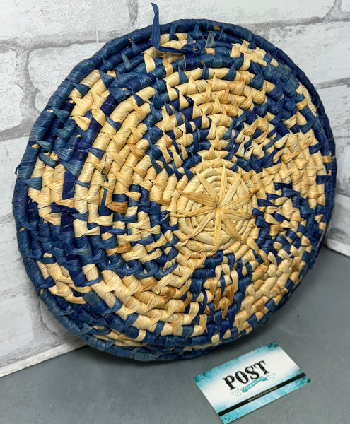 Blue Woven Tray