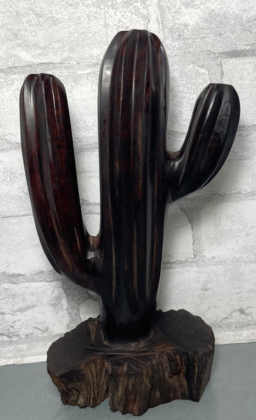 Hand Carved Ironwood Cactus