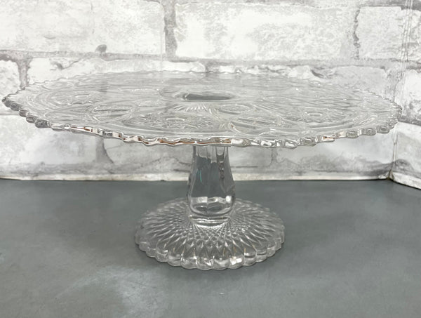 Glass Cake Plate Stand