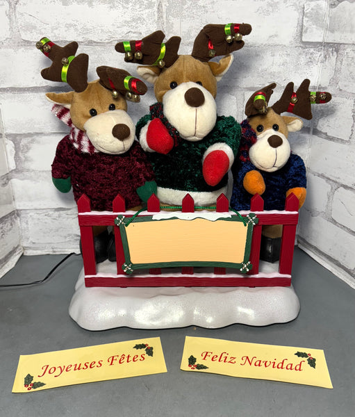 Avon Rocking Reindeer Display