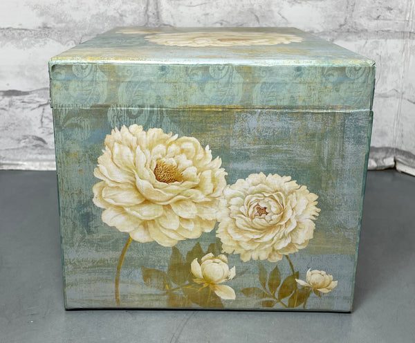 Blue Floral Decorative Box
