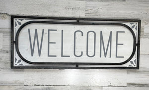 Rustic “Welcome” Sign