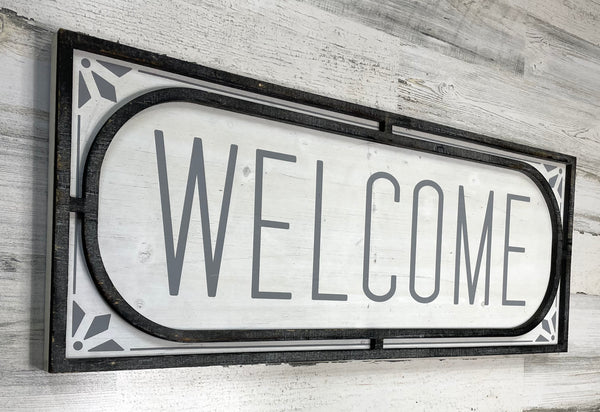 Rustic “Welcome” Sign