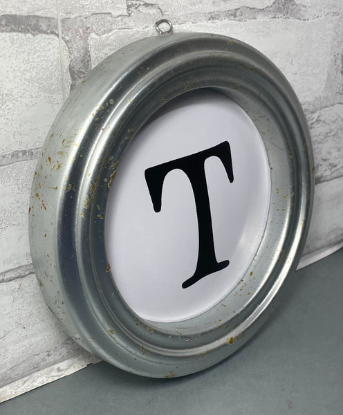 Rustic Letter “T” Sign