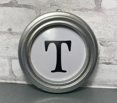 Rustic Letter “T” Sign