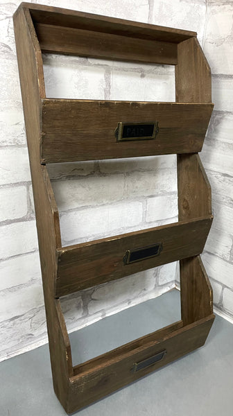 Wooden Filing Shelf