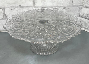 Glass Cake Plate Stand