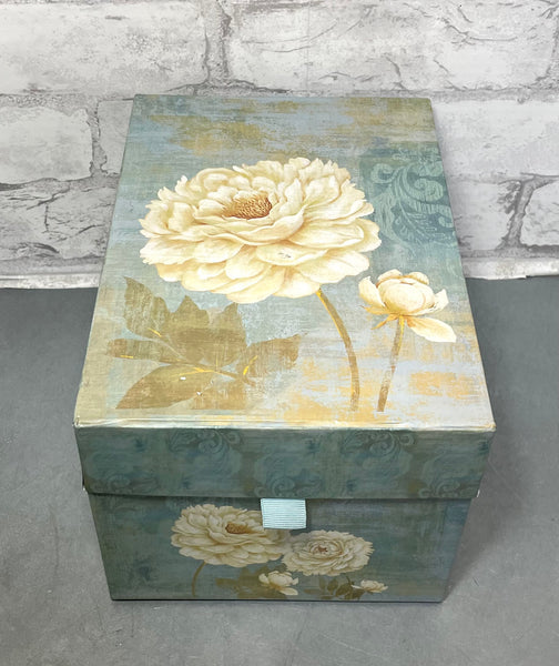 Blue Floral Decorative Box