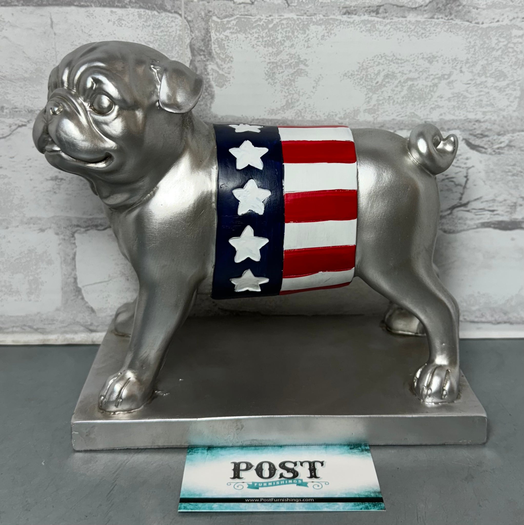 American Flag Pug