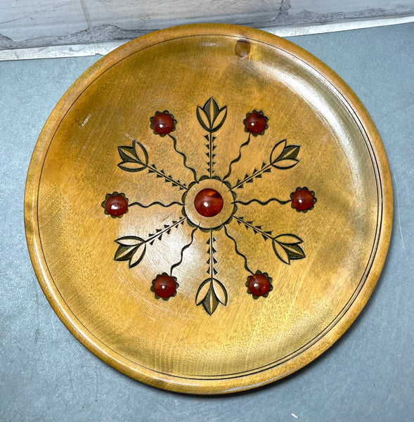 Vintage Wooden Plate Decor