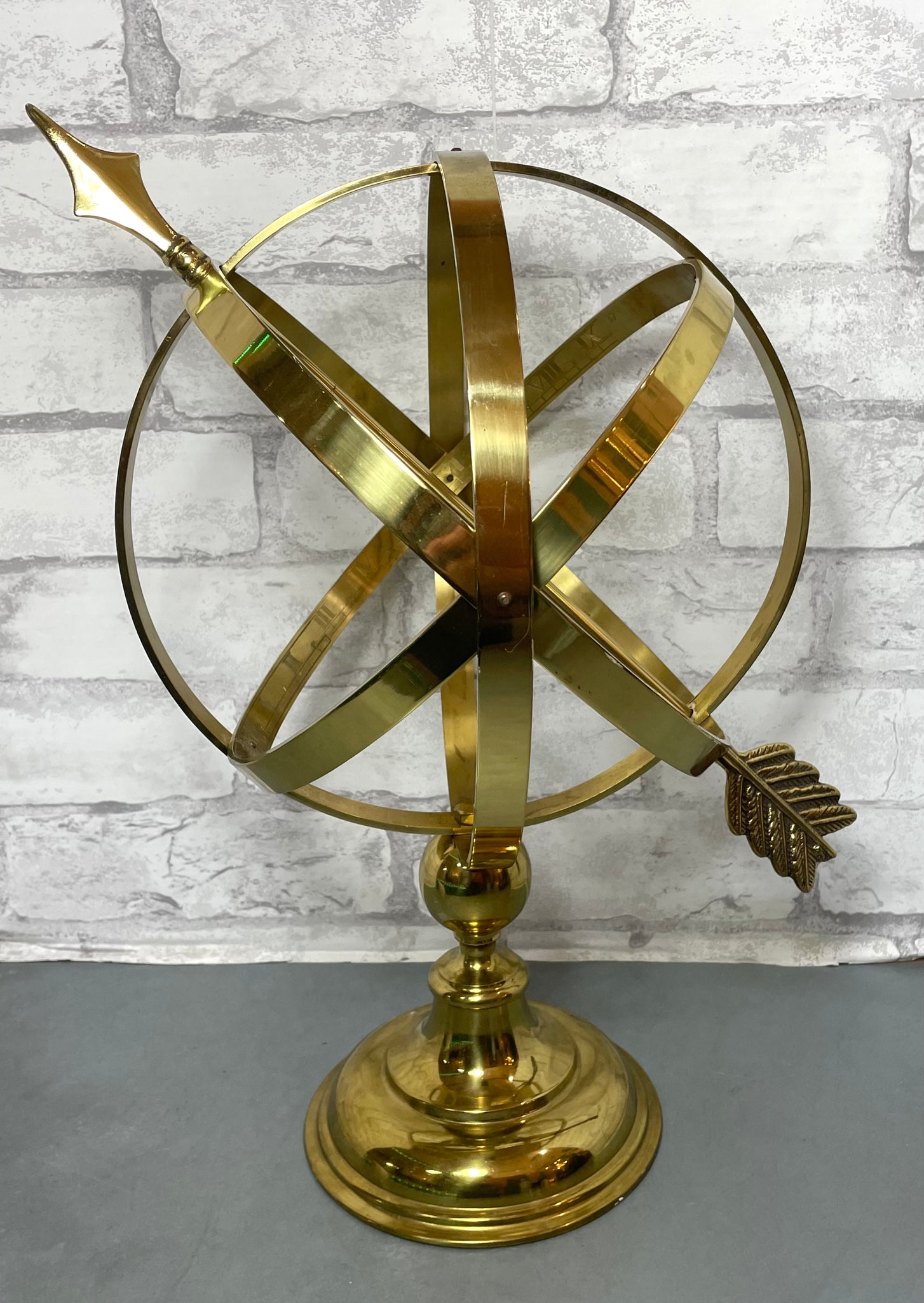 Vintage Brass Armillary Sphere / Globe