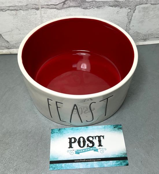 Rae Dunn Red “Feast” Bowl