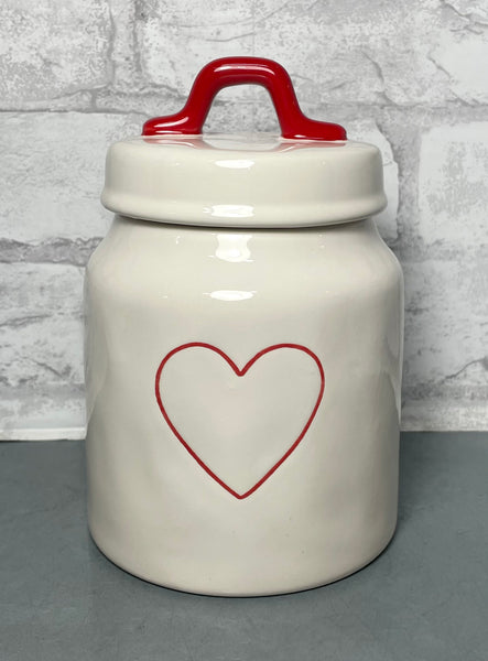 Rae Dunn Heart Cookie Jar