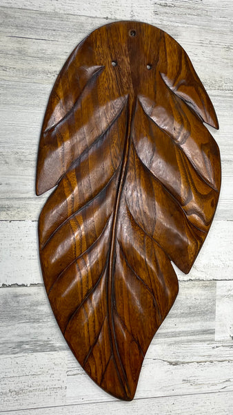 Wooden Leaf Decor