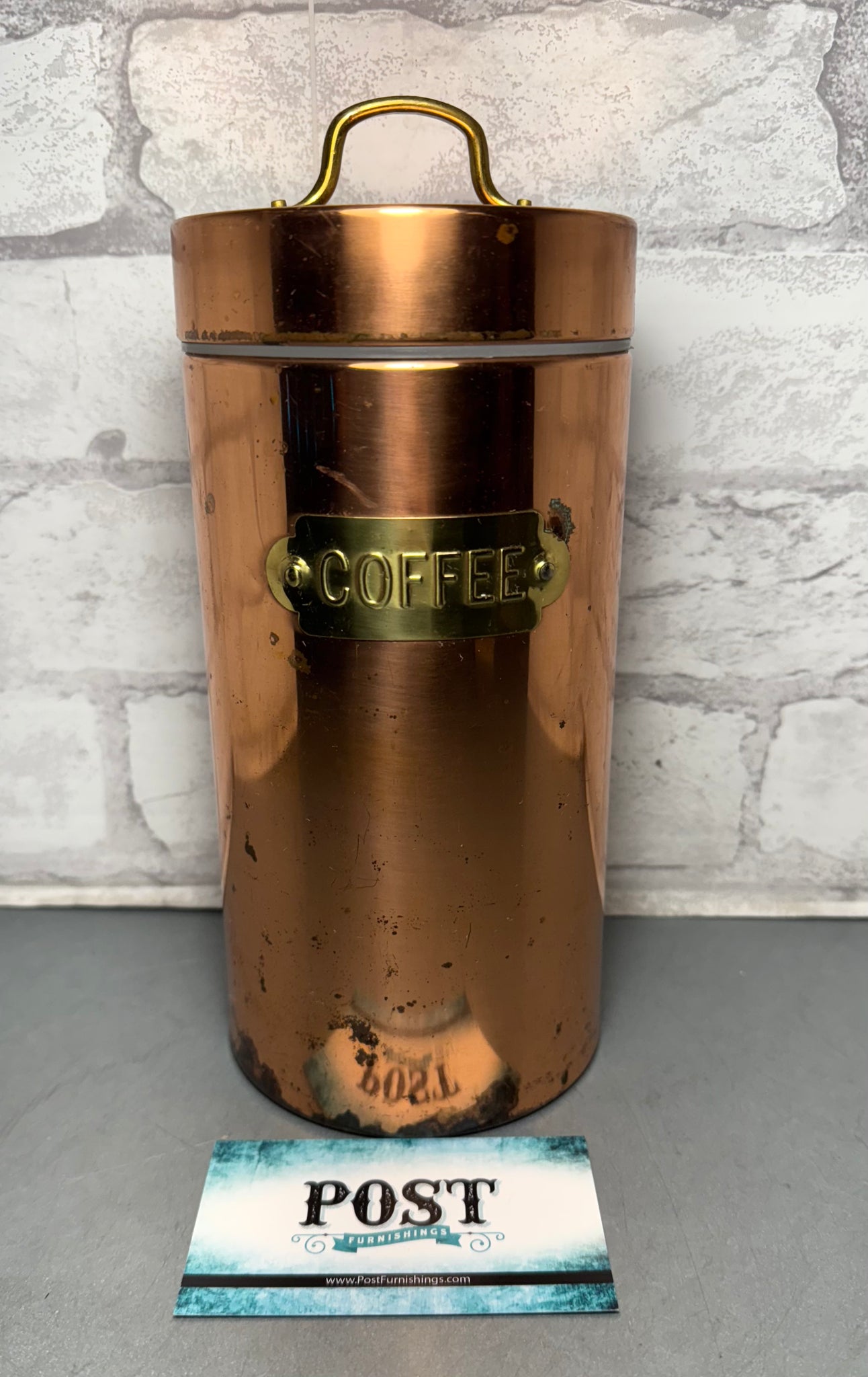 Copper Coffee Tin