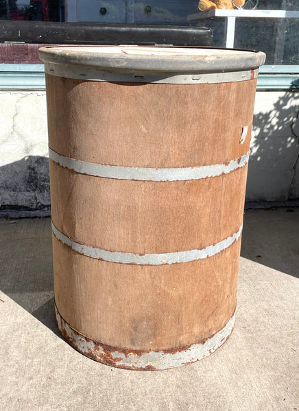 Rustic Barrel/ Plant Stand