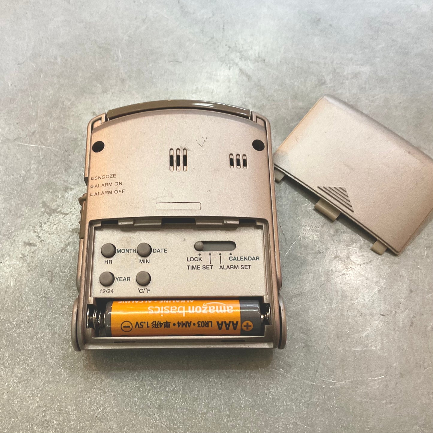 Vintage RadioShack Digital Travel Alarm Clock Calendar Thermometer