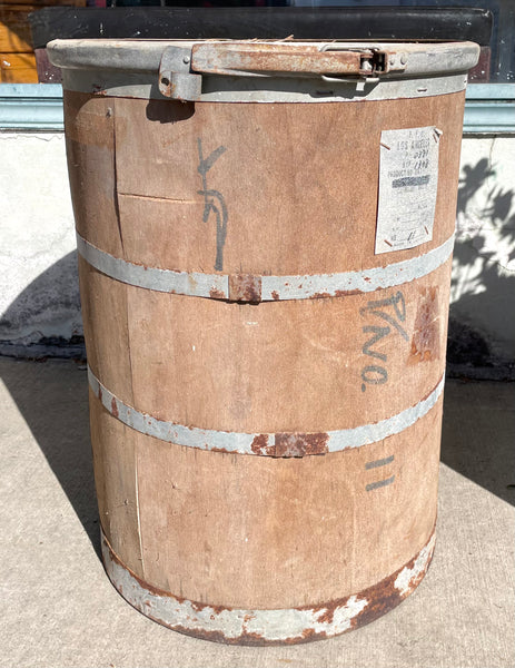 Rustic Barrel/ Plant Stand