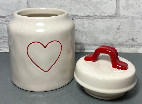 Rae Dunn Heart Cookie Jar