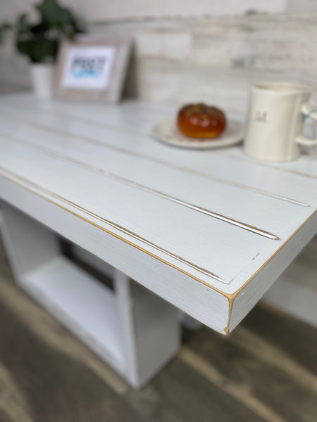 White Rustic Coffee Table