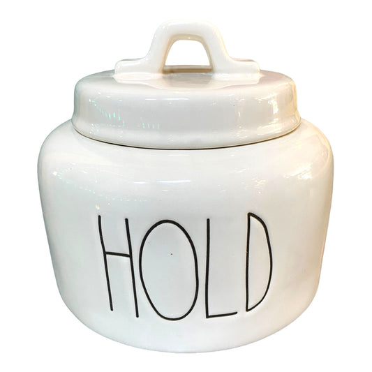 Rae Dunn Canister “Hold” W/ Airtight Lid
