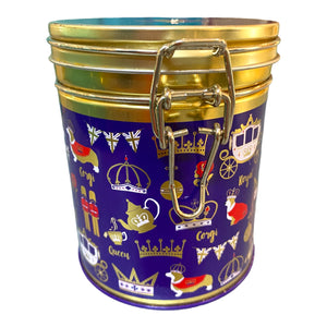 Milly Green Royal Themed Clamp Tea Tin