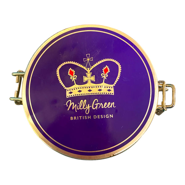 Milly Green Royal Themed Clamp Tea Tin