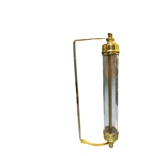 Indoor/ Outdoor Thermometer W/ Brass Finish