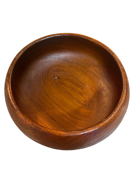 Vintage Teak Wood Serving Bowl