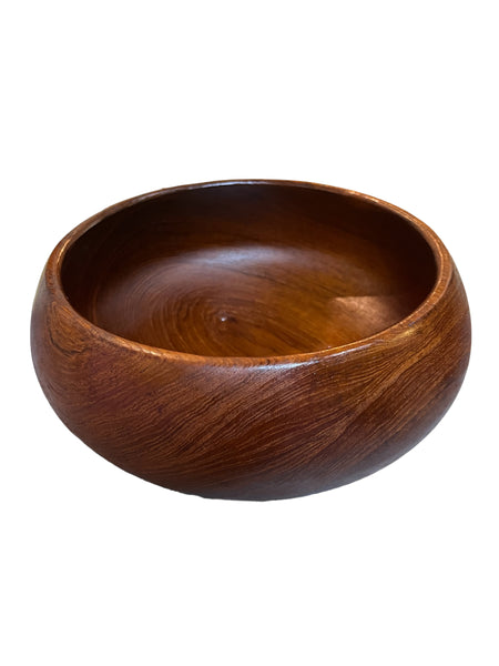 Vintage Teak Wood Serving Bowl