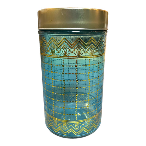 Blue And Gold Canister