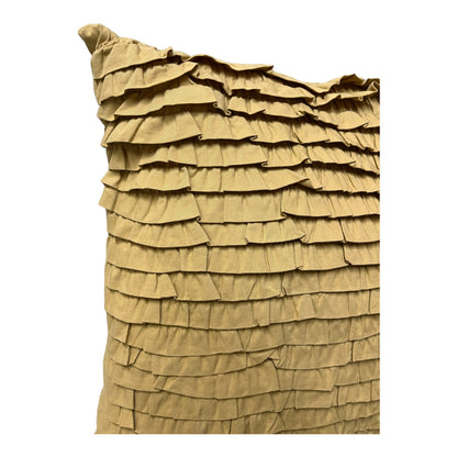 Yellow Ruffle Pillow