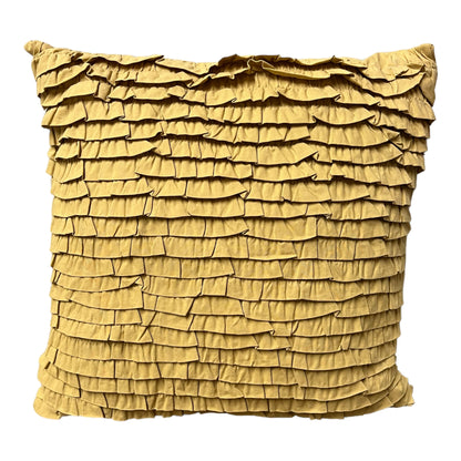 Yellow Ruffle Pillow
