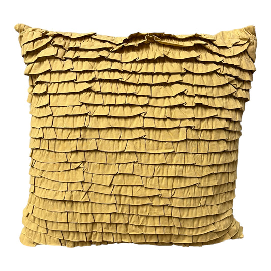 Yellow Ruffle Pillow