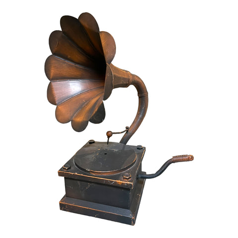 Metal Phonograph/ Gramophone Statue
