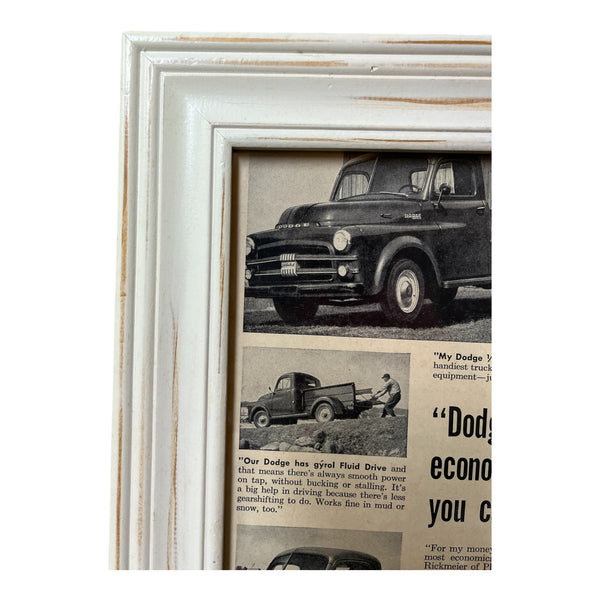 1950's Dodge Truck Framed Article