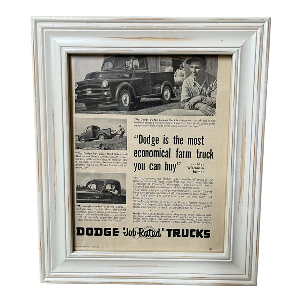 1950's Dodge Truck Framed Article