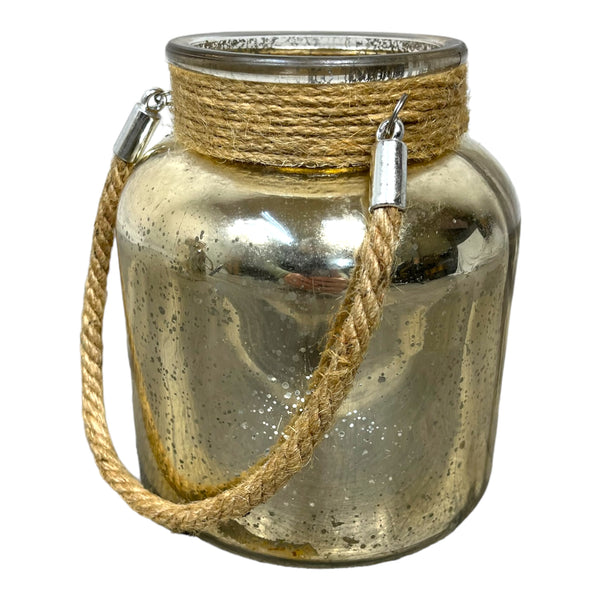 Golden Glass W/ Rope Vase