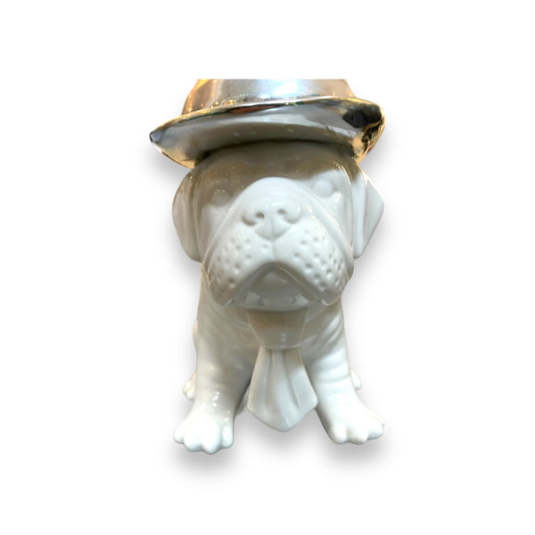 Ceramic Bulldog Statue