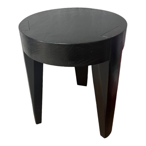 Black Circular Stool/ Plant Stand/ End Table
