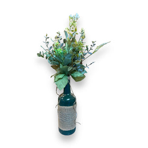 Green Bottle Centerpiece