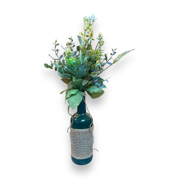 Green Bottle Centerpiece