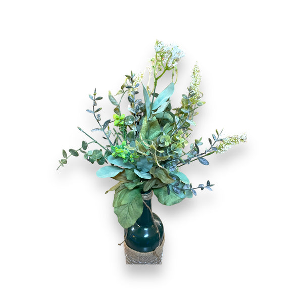 Green Bottle Centerpiece