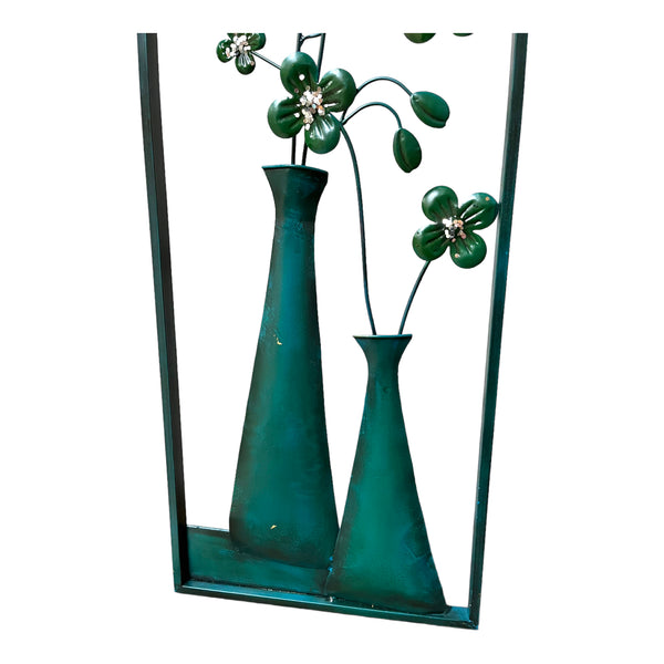 Flower And Vase Metal Wall Decor