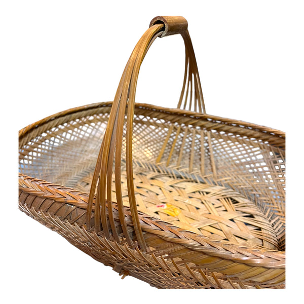 Bamboo Oval Woven Basket
