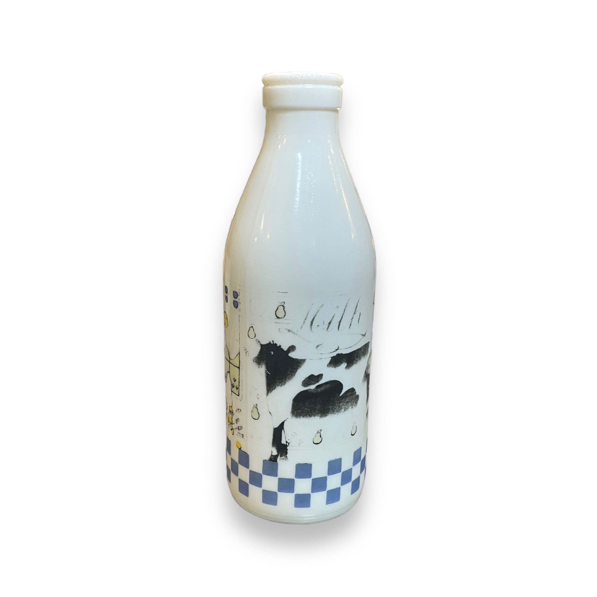 Vintage Milk Glass Bottle