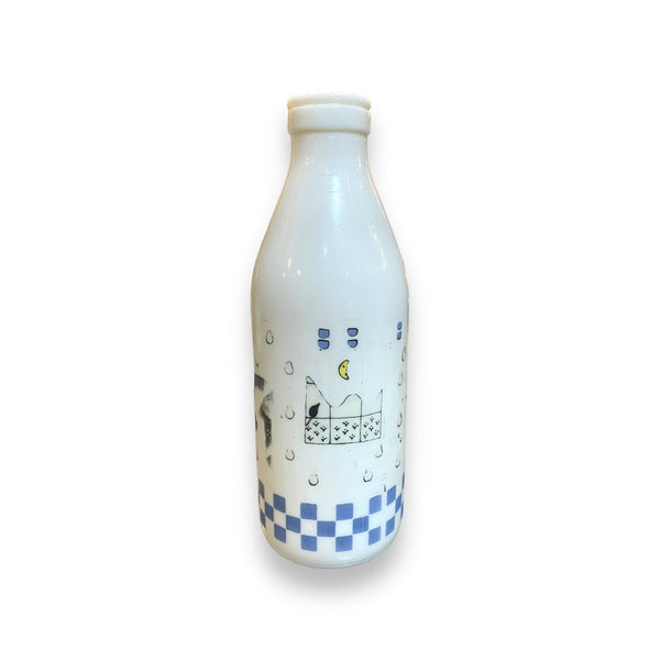 Vintage Milk Glass Bottle