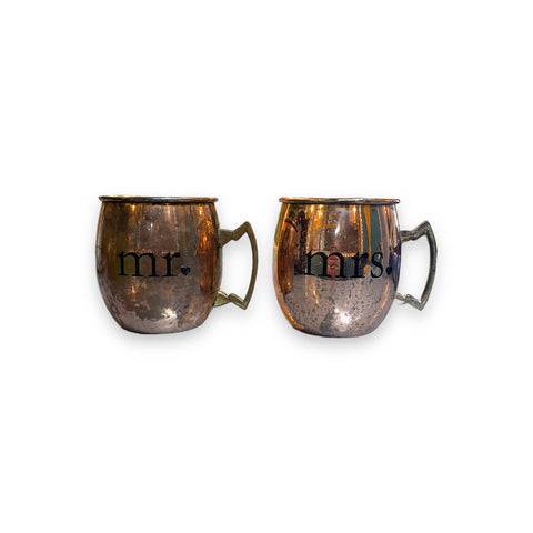 Mr and Mrs Copper Mugs