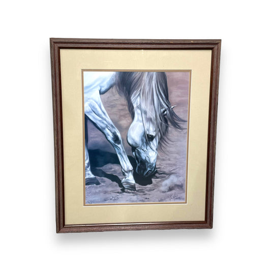 Rustic Framed Horse Print